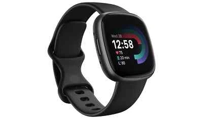 Fitbit Versa 4 Activity Tracker - Black/Graphite - Image 1 of 4