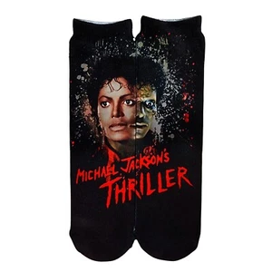 MJ Thriller Sublimation Socks, Michael Jackson Fans, Music Pop Artist Genius - Picture 1 of 3