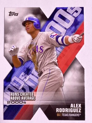 2020 Topps Baseball Decade Dominance Diecut #DOD13 Alex Rodriguez Texas Rangers - Image 1 of 4