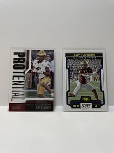 Lote 2023 Panini Score Zay Flowers #351 Novato Baltimore Ravens - Imagen 1 de 5