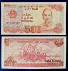 Vietnam 500 Dong 1988 Unc Banknote World Paper Money Ho Chi Ming Free Shipping!