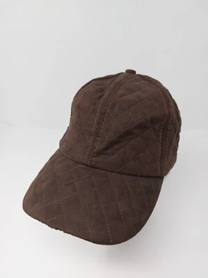 Sombrero acolchado marrón con correa trasera gorra sombreros mágicos para mujer Foto 1 de 4