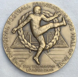 Football Hall of Fame 1st Intercollegiate Game Centennial Medal, 1969 by Belskie - Picture 1 of 2