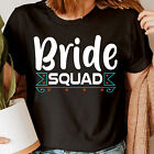 Bride Squad Bridal Hen Do Bachelorette Wedding Party Womens T-Shirts Top #Dne