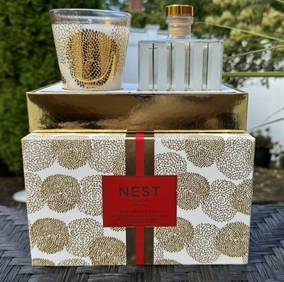 Fragancias NEST ~ Pino de abedul ~ Juego de velas y difusor de regalo navideño ~ Nuevo en caja Foto 1 de 4