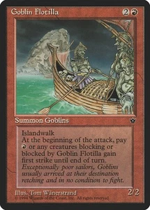 MTG Goblin Flotilla LP Fallen Empires FEM Englisch Reserved List Magic Karte - Bild 1 von 3
