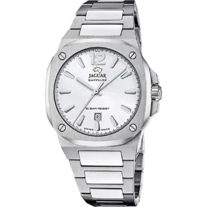 OROLOGIO DATA TEMPO UOMO JAGUAR J1024 4 41 BIANCO ACCIAIO ORIGINALE PE 2025 - Picture 1 of 2