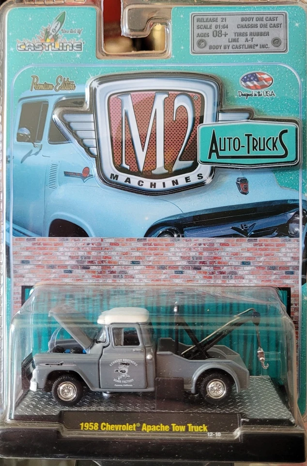 M2 .1958 Chevrolett 1/64 Neu Grau ABSCHLEPPER - Bild 1 von 1