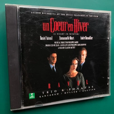 COEUR EN HIVER Soundtrack Ravel Trio Sonatas CD Daniel Auteuil Emmanuelle Beart - Image 1 of 4