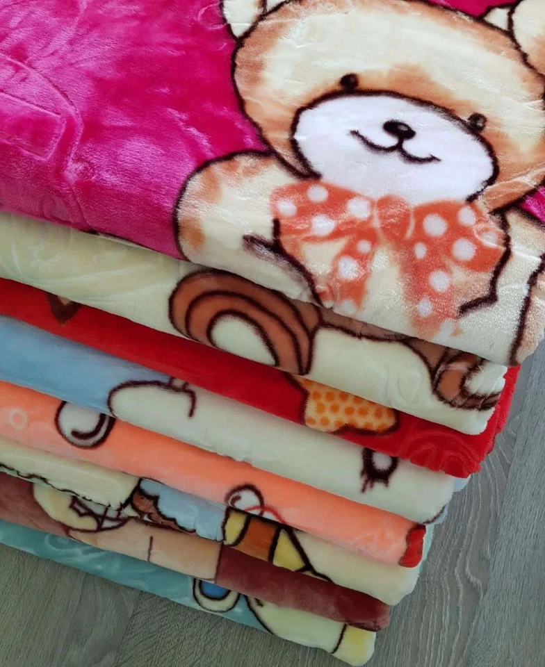 Super Soft Mink 2ply Baby Cot Pram Warm Fleece Blanket  Boys & Girls 100x140CM - Image 1 of 1