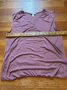 Athleta Breezy Wrap Tank Camisole Mauve Tawny Rose Size Medium Women’s - Picture 1 of 6