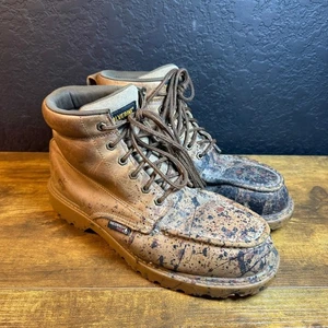 Wolverine Floorhand Mokassinnaht Arbeit 6" Stiefel Herren Größe 12M Leder Stahlkappe - Bild 1 von 7