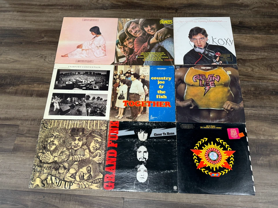 Rock -Lot of 9 LP's /Records- Alvin Lee/Grand Funk/Fairport Convention/ Monkees Foto 1 de 1
