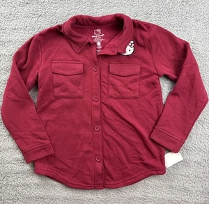 Hello Kitty Girl's Size Large Shirt Jacket Red - Picture 1 of 6