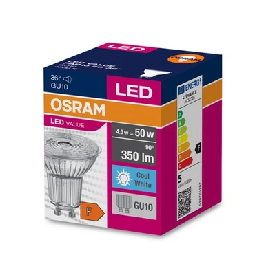 OSRAM LED Reflektorlampe PAR16 mit Retrofit-Pin-Basis, 4,3 W, 4000 K, neutralwei - Bild 1 von 3