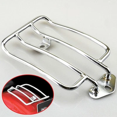 Chrome Solo Seat Luggage Rack for Harley Davidson Sportster XL 883 1200 2004-15 - Image 1 of 4
