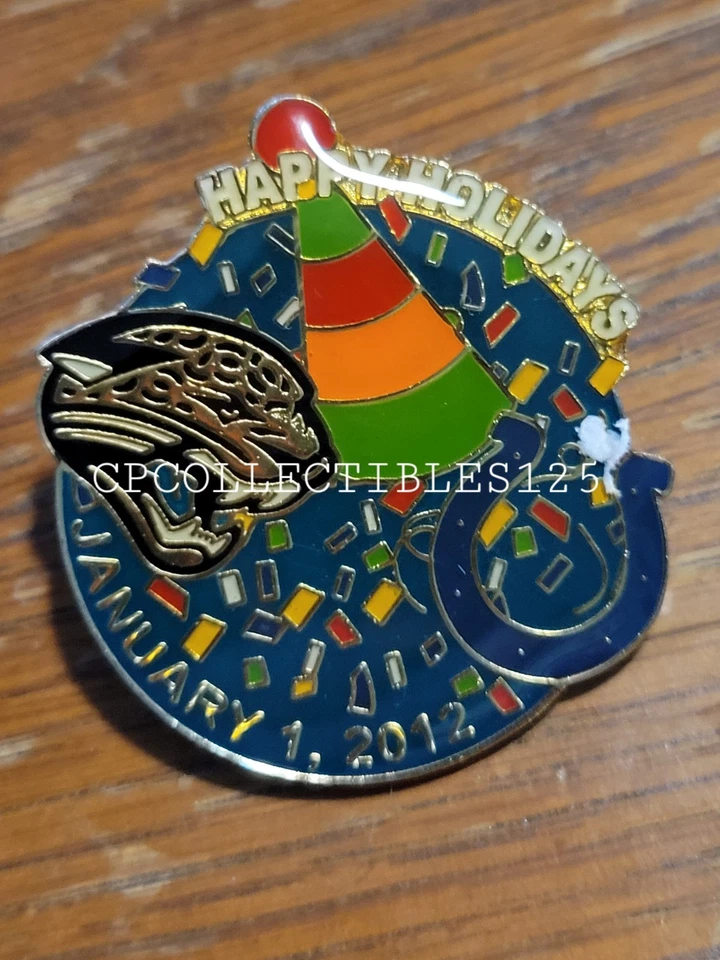 Jacksonville Jaguars VS Indianapolis Colts Game day Pin 1/1/2012 NEW - Image 1 of 1
