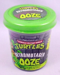 TMNT Tortues Ninja - 1989 - Retromutagen Ooze Sealed Container - Playmates Toys - Foto 1 di 5