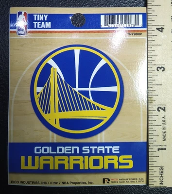 Courtside Crate Golden State Warriors Tiny Team 3 1/2 in. Decal Sticker 10 Pack - Image 1 of 2