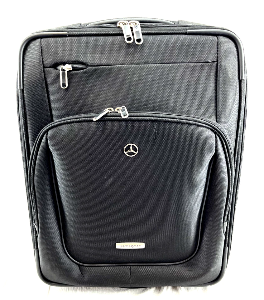 Mala de mão Samsonite preta 20" logotipo Mercedes com rodas - Imagem 1 de 4