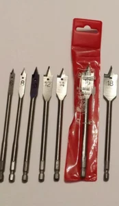 Flat Wood Drill Bits - Dart High Quality Set of 10 - Various Sizes 6-34mm New - Picture 1 of 4