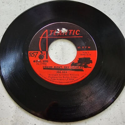 Joe Tex - You're Right, Ray Charles / Everything Happen - 1970 US Import Soul 7" - Image 1 of 4