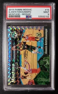 2019-20 Panini Mosaic Giannis Antetokounmpo Montage Mosaic Prizm PSA 9 Bucks MVP - Picture 1 of 2