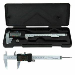 6" Inch/150mm LCD Digital Electronic Vernier Caliper Micrometer Stainless Steel - Picture 1 of 11