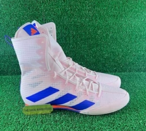 Men Adidas Box Hog 4 Boxing Shoes Pink Blue Sneakers IH2733 Size 10 - Picture 1 of 5