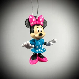 Vestido azul con ornamento minnie mouse de 2,25" rosa arco disney árbol regalo a prueba de roturas - Imagen 1 de 6