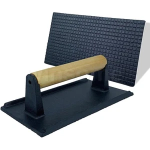 Fleischpresse Gusseisen BBQ Speckgrill Hamburger Burger Presse Steakzerkleinerer - Bild 1 von 9