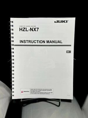 Juki Kirei HZL NX7 Sewing Instructions Manual User Guide COLOR REPRINT  - Image 1 of 4