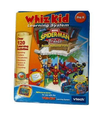V Tech Whiz Kid CD & Cartridge Marvel Spider-Man & Friends Super National Park  - Image 1 of 4
