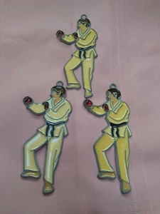 Boxer Sonnenfänger Fensterdeko Buntglas Ornament 3 Stück. - Bild 1 von 3