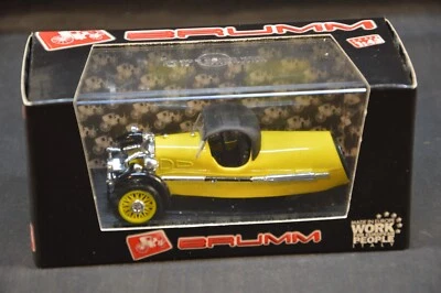 BRUMM 1/43 MORGAN MX-4 SUPER SPORT CHIUSA 1935 GIALLO R293-02 DIE CAST MODEL - Immagine 1 di 3