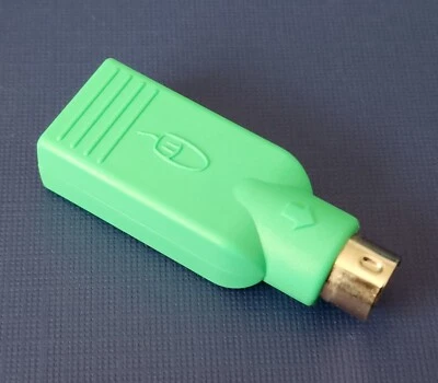 LOGITECH USB Female to PS/2 Male Adapter Converter for Mouse PS2 - Image 1 of 4