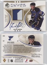 2007-08 SP Authentic Future Watch Limited /100 David Perron #243 Rookie Auto RC