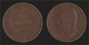 10 CENTESIMI 1893 R ROMA - UMBERTO I "RARA" - Picture 1 of 1