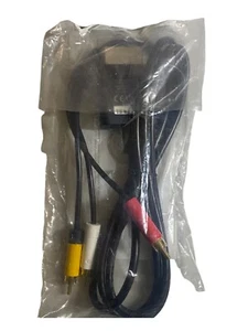 Original SCHWARZES Microsoft XBOX 360 SLIM COMPOSITE AV TV-Kabel X821376-001 NEU - Bild 1 von 4