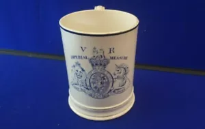 Taza de cuarto de galón Davenport Imperial Medida rara - Alrededor de 1840 - Imagen 1 de 11