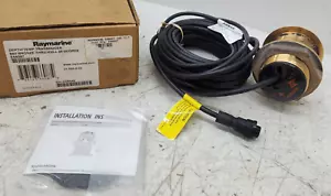 B60 Raymarine Bronze Thru Hull 20 Degree Depth Temp Transducer E66087 - Picture 1 of 9