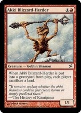 X4 Akki Blizzard-Herder Betrayers of Kamigawa LP/NM MTG Magic DNA GAMES