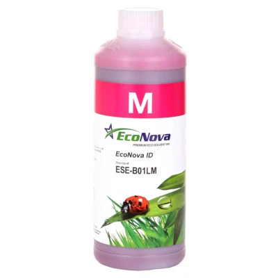 INKTEC EcoNova ID Solvent Ink for Roland Epson Piezo Printers 1 Liter Bottle Magenta