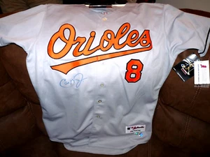 CAL RIPKEN JR ORIOLES SIGNED AUTO Majestic PRO JERSEY 100 yr 911 Patch Ironclad - Picture 1 of 8