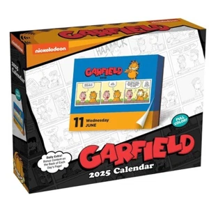 Garfield 2025 Day-to-Day Desk Box Calendar - Picture 1 of 2