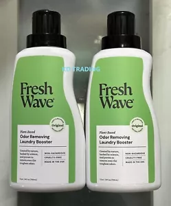 2-Pk FRESH WAVE Plant-Based Odor Removing LAUNDRY BOOSTER Original Natural Scent - Picture 1 of 3