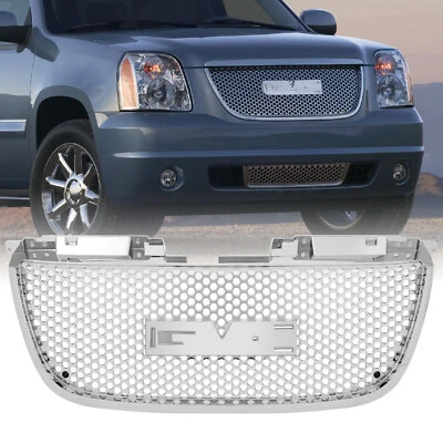 Grille Assembly For 2007-2014 GMC Yukon Yukon XL 1500 2500 Chrome Plastic Grill - Image 1 of 4