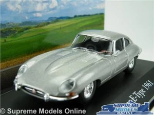 JAGUAR E TYPE MODEL CAR 1:43 SCALE 1961 GREY IXO ATLAS 2891018 MYTHIQUES K8 - Picture 1 of 4