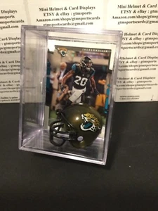 Mini Casco Jalen Ramsey Jacksonville Jaguars Tarjeta Vitrina Shadowbox Automático - Imagen 1 de 1