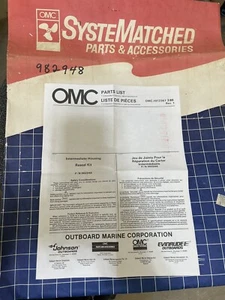 OMC JOHNSON EVINRUDE RESEAL KIT 982948 87653 18-2670 - Bild 1 von 2